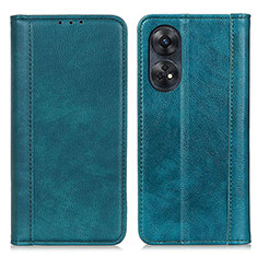 Custodia Portafoglio In Pelle Cover con Supporto D03Y per Oppo Reno8 T 4G Verde