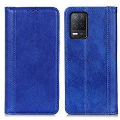 Custodia Portafoglio In Pelle Cover con Supporto D03Y per Realme 8 5G Blu