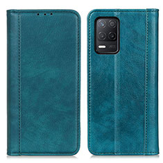 Custodia Portafoglio In Pelle Cover con Supporto D03Y per Realme 8 5G Verde