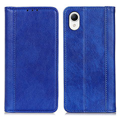 Custodia Portafoglio In Pelle Cover con Supporto D03Y per Samsung Galaxy A23e 5G Blu