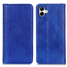 Custodia Portafoglio In Pelle Cover con Supporto D03Y per Samsung Galaxy F04 Blu