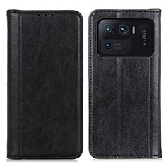 Custodia Portafoglio In Pelle Cover con Supporto D03Y per Xiaomi Mi 11 Ultra 5G Nero