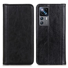 Custodia Portafoglio In Pelle Cover con Supporto D03Y per Xiaomi Mi 12T 5G Nero