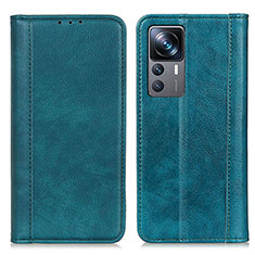 Custodia Portafoglio In Pelle Cover con Supporto D03Y per Xiaomi Mi 12T 5G Verde