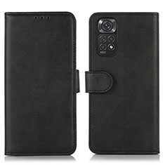 Custodia Portafoglio In Pelle Cover con Supporto D03Y per Xiaomi Redmi Note 11 4G (2022) Nero