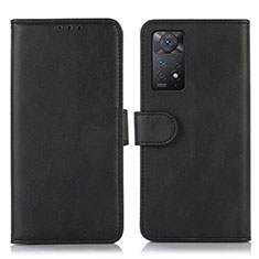 Custodia Portafoglio In Pelle Cover con Supporto D03Y per Xiaomi Redmi Note 11 Pro 4G Nero