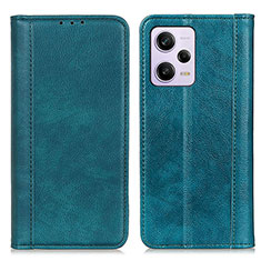 Custodia Portafoglio In Pelle Cover con Supporto D03Y per Xiaomi Redmi Note 12 Explorer Verde