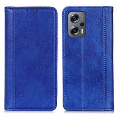 Custodia Portafoglio In Pelle Cover con Supporto D03Y per Xiaomi Redmi Note 12 Turbo 5G Blu