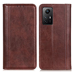 Custodia Portafoglio In Pelle Cover con Supporto D03Y per Xiaomi Redmi Note 12S Marrone