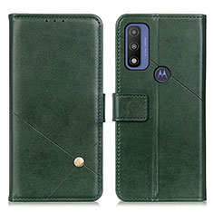 Custodia Portafoglio In Pelle Cover con Supporto D04Y per Motorola Moto G Pure Verde