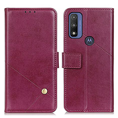 Custodia Portafoglio In Pelle Cover con Supporto D04Y per Motorola Moto G Pure Viola