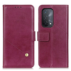 Custodia Portafoglio In Pelle Cover con Supporto D04Y per OnePlus Nord N200 5G Viola