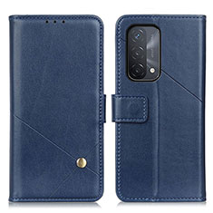 Custodia Portafoglio In Pelle Cover con Supporto D04Y per Oppo A54 5G Blu