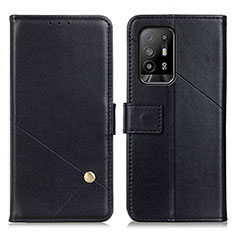 Custodia Portafoglio In Pelle Cover con Supporto D04Y per Oppo A95 5G Nero