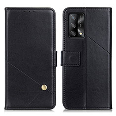 Custodia Portafoglio In Pelle Cover con Supporto D04Y per Oppo F19s Nero