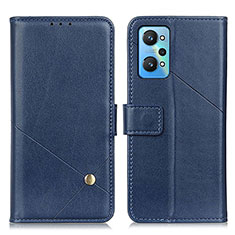 Custodia Portafoglio In Pelle Cover con Supporto D04Y per Realme GT Neo 3T 5G Blu