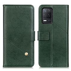 Custodia Portafoglio In Pelle Cover con Supporto D04Y per Realme Narzo 30 5G Verde