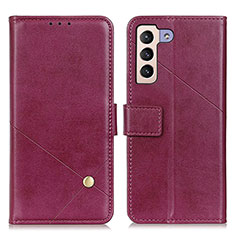 Custodia Portafoglio In Pelle Cover con Supporto D04Y per Samsung Galaxy S24 5G Viola