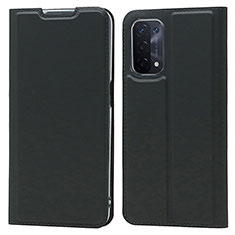 Custodia Portafoglio In Pelle Cover con Supporto D05T per Oppo A74 5G Nero