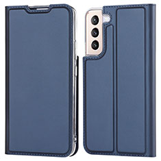 Custodia Portafoglio In Pelle Cover con Supporto D05T per Samsung Galaxy S22 5G Blu