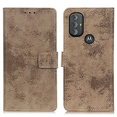 Custodia Portafoglio In Pelle Cover con Supporto D05Y per Motorola Moto G Play (2023) Khaki