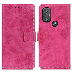 Custodia Portafoglio In Pelle Cover con Supporto D05Y per Motorola Moto G Play Gen 2 Rosa Caldo