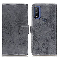 Custodia Portafoglio In Pelle Cover con Supporto D05Y per Motorola Moto G Pure Grigio