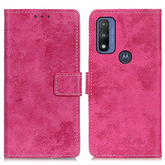 Custodia Portafoglio In Pelle Cover con Supporto D05Y per Motorola Moto G Pure Rosa Caldo