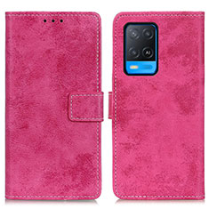 Custodia Portafoglio In Pelle Cover con Supporto D05Y per Oppo A54 4G Rosa Caldo