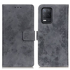 Custodia Portafoglio In Pelle Cover con Supporto D05Y per Realme 8 5G Grigio