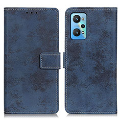 Custodia Portafoglio In Pelle Cover con Supporto D05Y per Realme GT Neo 3T 5G Blu