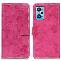 Custodia Portafoglio In Pelle Cover con Supporto D05Y per Realme GT Neo2 5G Rosa Caldo