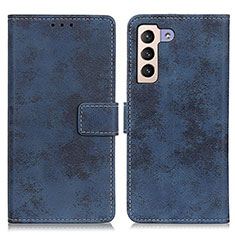 Custodia Portafoglio In Pelle Cover con Supporto D05Y per Samsung Galaxy S23 5G Blu