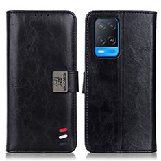 Custodia Portafoglio In Pelle Cover con Supporto D06Y per Oppo A54 4G Nero