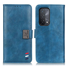 Custodia Portafoglio In Pelle Cover con Supporto D06Y per Oppo A93 5G Blu