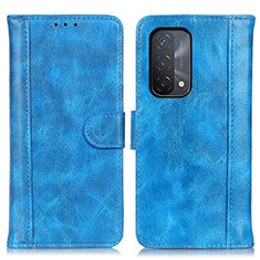 Custodia Portafoglio In Pelle Cover con Supporto D07Y per OnePlus Nord N200 5G Cielo Blu