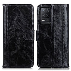 Custodia Portafoglio In Pelle Cover con Supporto D07Y per Realme 8s 5G Nero