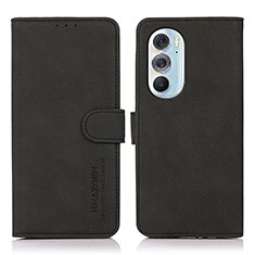 Custodia Portafoglio In Pelle Cover con Supporto D08Y per Motorola Moto Edge 30 Pro 5G Nero