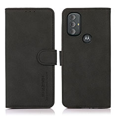 Custodia Portafoglio In Pelle Cover con Supporto D08Y per Motorola Moto G Play Gen 2 Nero