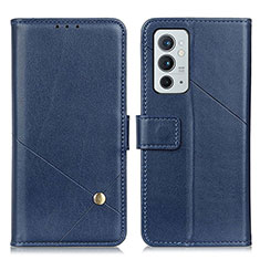 Custodia Portafoglio In Pelle Cover con Supporto D08Y per OnePlus 9RT 5G Marrone