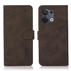 Custodia Portafoglio In Pelle Cover con Supporto D08Y per Xiaomi Redmi Note 13 Pro 5G Marrone