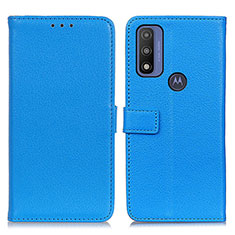 Custodia Portafoglio In Pelle Cover con Supporto D09Y per Motorola Moto G Pure Cielo Blu