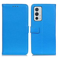 Custodia Portafoglio In Pelle Cover con Supporto D09Y per OnePlus 9RT 5G Cielo Blu