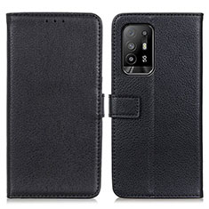 Custodia Portafoglio In Pelle Cover con Supporto D09Y per Oppo A95 5G Nero