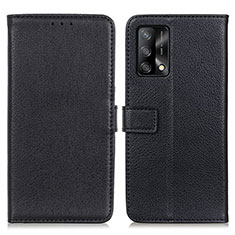 Custodia Portafoglio In Pelle Cover con Supporto D09Y per Oppo F19s Nero