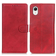 Custodia Portafoglio In Pelle Cover con Supporto D10Y per Samsung Galaxy A23 5G SC-56C Rosso