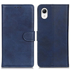 Custodia Portafoglio In Pelle Cover con Supporto D10Y per Samsung Galaxy A23e 5G Blu