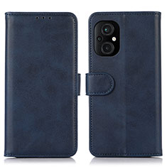 Custodia Portafoglio In Pelle Cover con Supporto D10Y per Xiaomi Poco M5 4G Blu