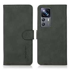 Custodia Portafoglio In Pelle Cover con Supporto D11Y per Xiaomi Mi 12T 5G Verde