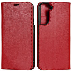 Custodia Portafoglio In Pelle Cover con Supporto D13T per Samsung Galaxy S23 Plus 5G Rosso